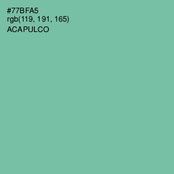 #77BFA5 - Acapulco Color Image