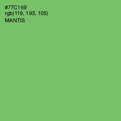 #77C169 - Mantis Color Image