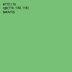 #77C176 - Mantis Color Image