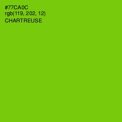 #77CA0C - Chartreuse Color Image