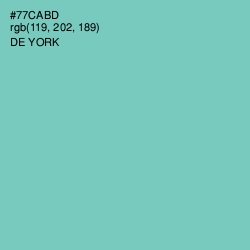 #77CABD - De York Color Image