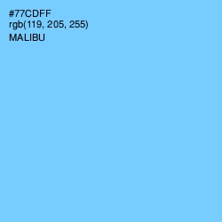#77CDFF - Malibu Color Image