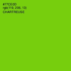 #77CE0D - Chartreuse Color Image