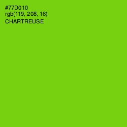 #77D010 - Chartreuse Color Image