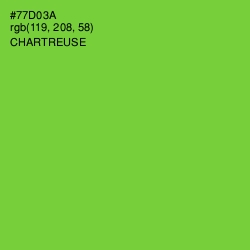 #77D03A - Chartreuse Color Image