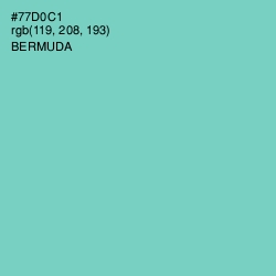 #77D0C1 - Bermuda Color Image
