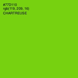 #77D110 - Chartreuse Color Image