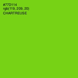 #77D114 - Chartreuse Color Image