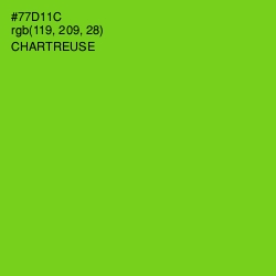 #77D11C - Chartreuse Color Image