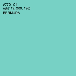 #77D1C4 - Bermuda Color Image