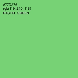 #77D276 - Pastel Green Color Image
