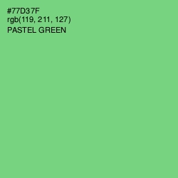 #77D37F - Pastel Green Color Image