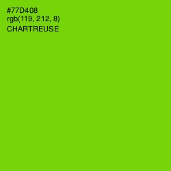 #77D408 - Chartreuse Color Image