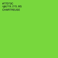 #77D73C - Chartreuse Color Image