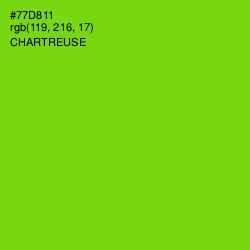 #77D811 - Chartreuse Color Image