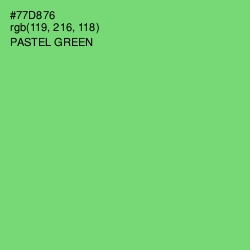 #77D876 - Pastel Green Color Image