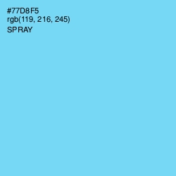 #77D8F5 - Spray Color Image