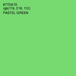 #77DA70 - Pastel Green Color Image