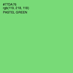 #77DA76 - Pastel Green Color Image