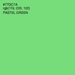 #77DC7A - Pastel Green Color Image