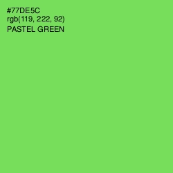 #77DE5C - Pastel Green Color Image