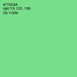 #77DE8A - De York Color Image