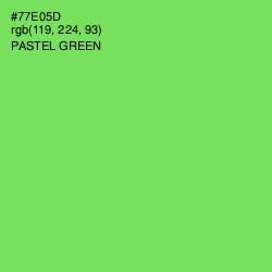 #77E05D - Pastel Green Color Image