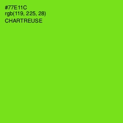 #77E11C - Chartreuse Color Image