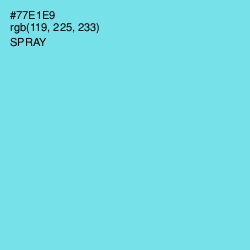 #77E1E9 - Spray Color Image