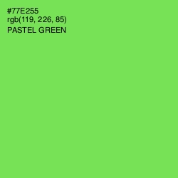 #77E255 - Pastel Green Color Image