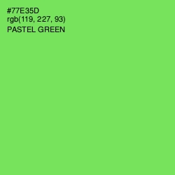 #77E35D - Pastel Green Color Image