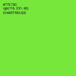 #77E73C - Chartreuse Color Image