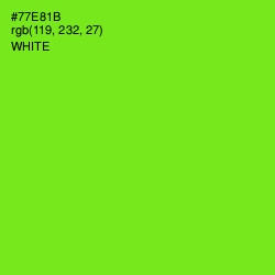 #77E81B - Chartreuse Color Image