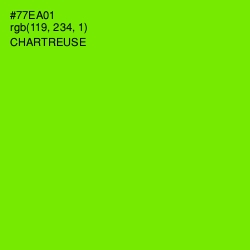 #77EA01 - Chartreuse Color Image