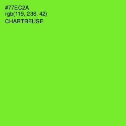 #77EC2A - Chartreuse Color Image