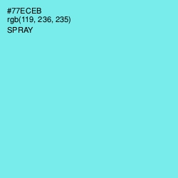 #77ECEB - Spray Color Image