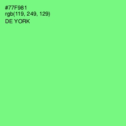 #77F981 - De York Color Image