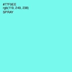 #77F9EE - Spray Color Image