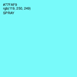 #77FAF9 - Spray Color Image