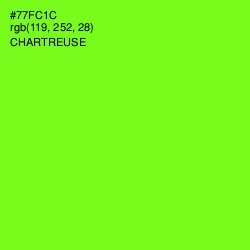 #77FC1C - Chartreuse Color Image