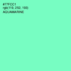 #77FCC1 - Aquamarine Color Image