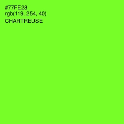 #77FE28 - Chartreuse Color Image