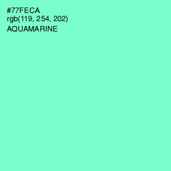 #77FECA - Aquamarine Color Image