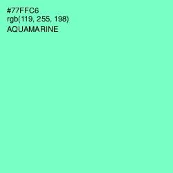 #77FFC6 - Aquamarine Color Image