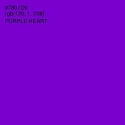 #7801D0 - Purple Heart Color Image