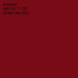 #780B16 - Venetian Red Color Image