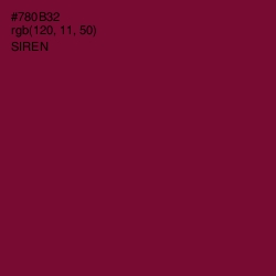 #780B32 - Siren Color Image