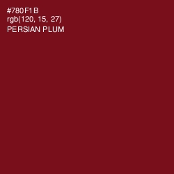 #780F1B - Persian Plum Color Image