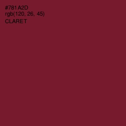 #781A2D - Claret Color Image