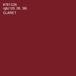 #781C26 - Claret Color Image